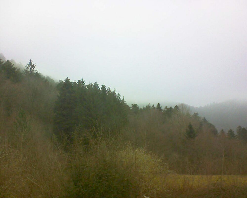 Le petit ballon vu depuis le Domaine Langmatt à Murbach le 24.02.2023 à 10:45 Le petit ballon (Alsace, Vosges) le 24.02.2023 à 10:45
