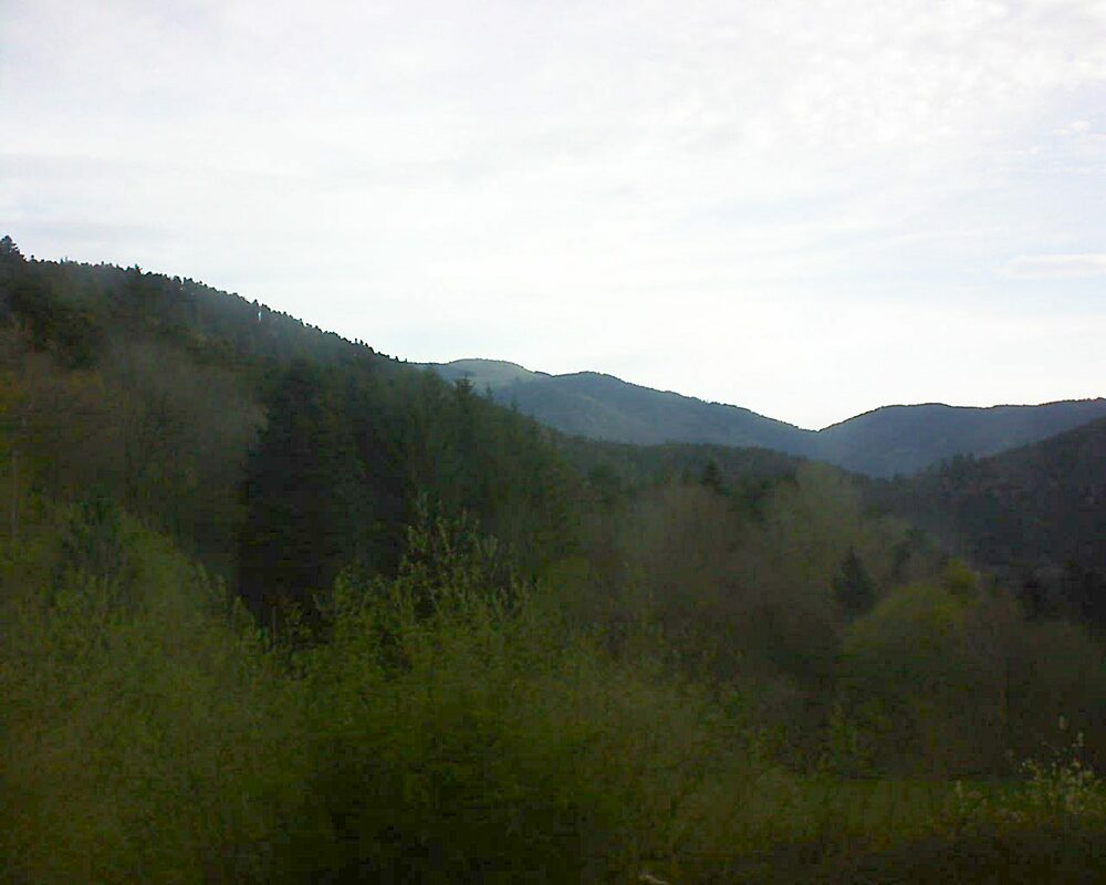 Le petit ballon vu depuis le Domaine Langmatt à Murbach le 22.04.2023 à 07:45 Le petit ballon (Alsace, Vosges) le 22.04.2023 à 07:45