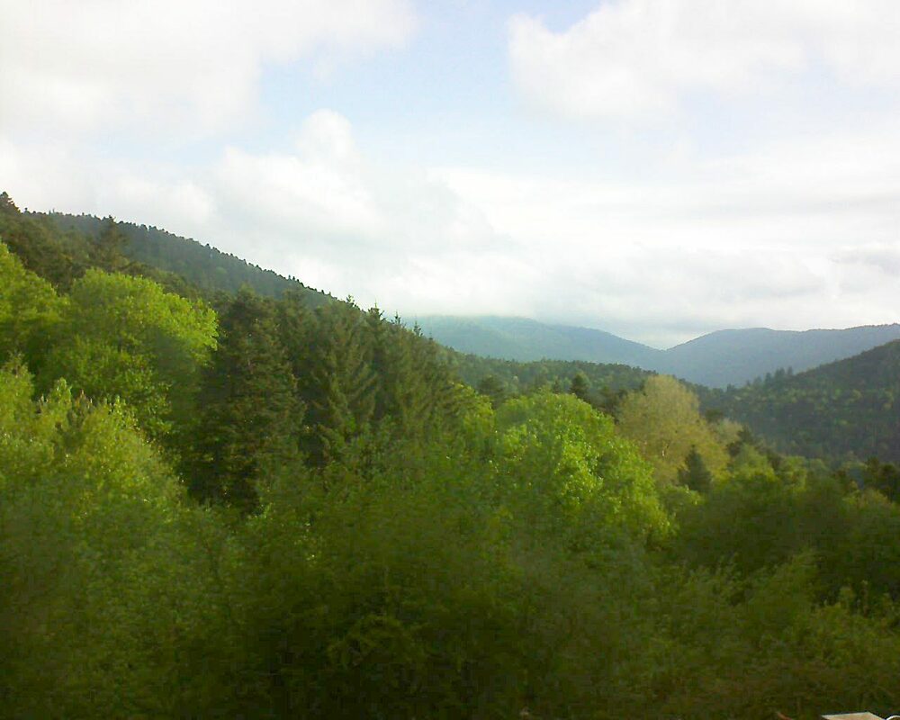 Le petit ballon vu depuis le Domaine Langmatt à Murbach le 17.05.2023 à 08:00 Le petit ballon (Alsace, Vosges) le 17.05.2023 à 08:00