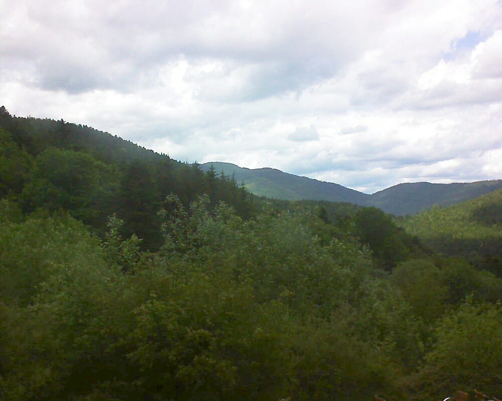 Le petit ballon vu depuis le Domaine Langmatt à Murbach le 28.05.2024 à 14:00 Le petit ballon (Alsace, Vosges) le 28.05.2024 à 14:00