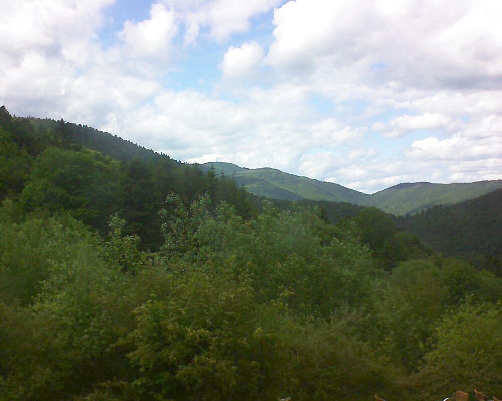 Le petit ballon vu depuis le Domaine Langmatt à Murbach le 28.05.2024 à 16:15 Le petit ballon (Alsace, Vosges) le 28.05.2024 à 16:15