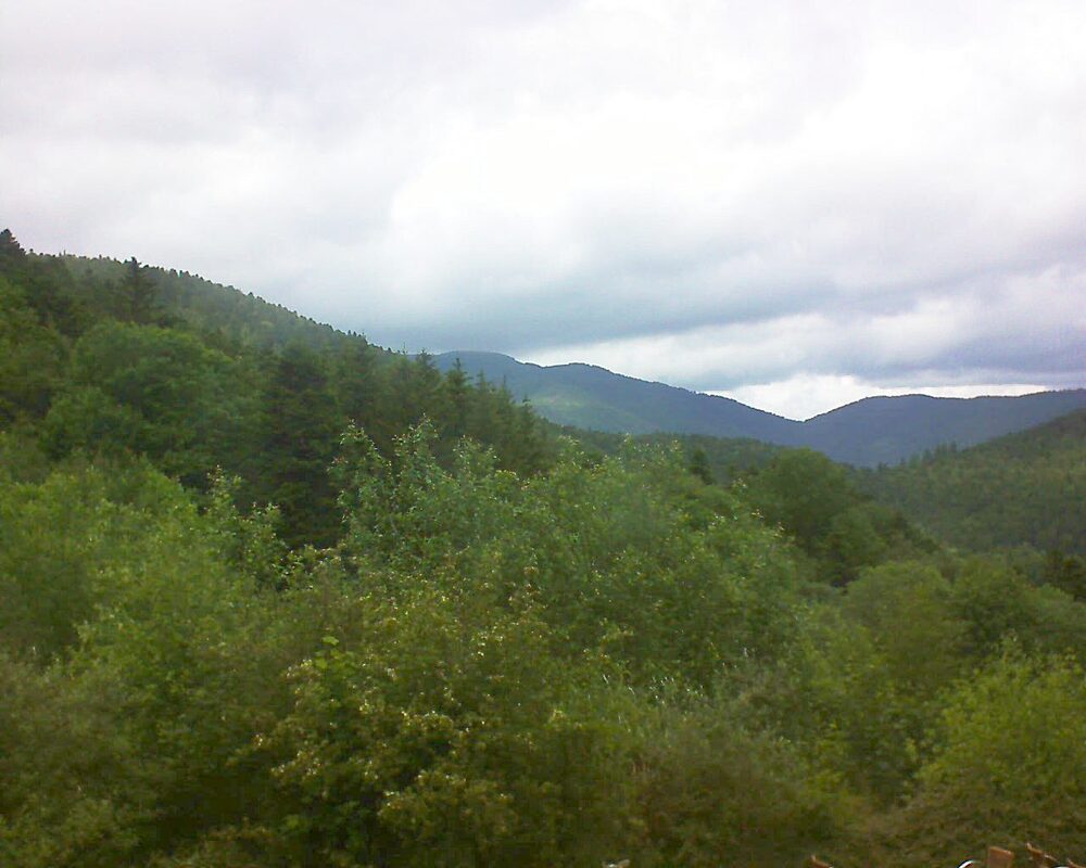 Le petit ballon vu depuis le Domaine Langmatt à Murbach le 31.05.2024 à 13:45 Le petit ballon (Alsace, Vosges) le 31.05.2024 à 13:45