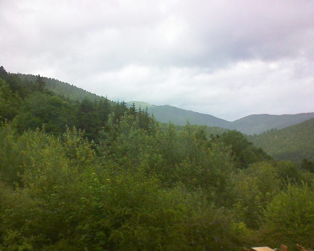 Le petit ballon vu depuis le Domaine Langmatt à Murbach le 04.07.2024 à 13:45 Le petit ballon (Alsace, Vosges) le 04.07.2024 à 13:45