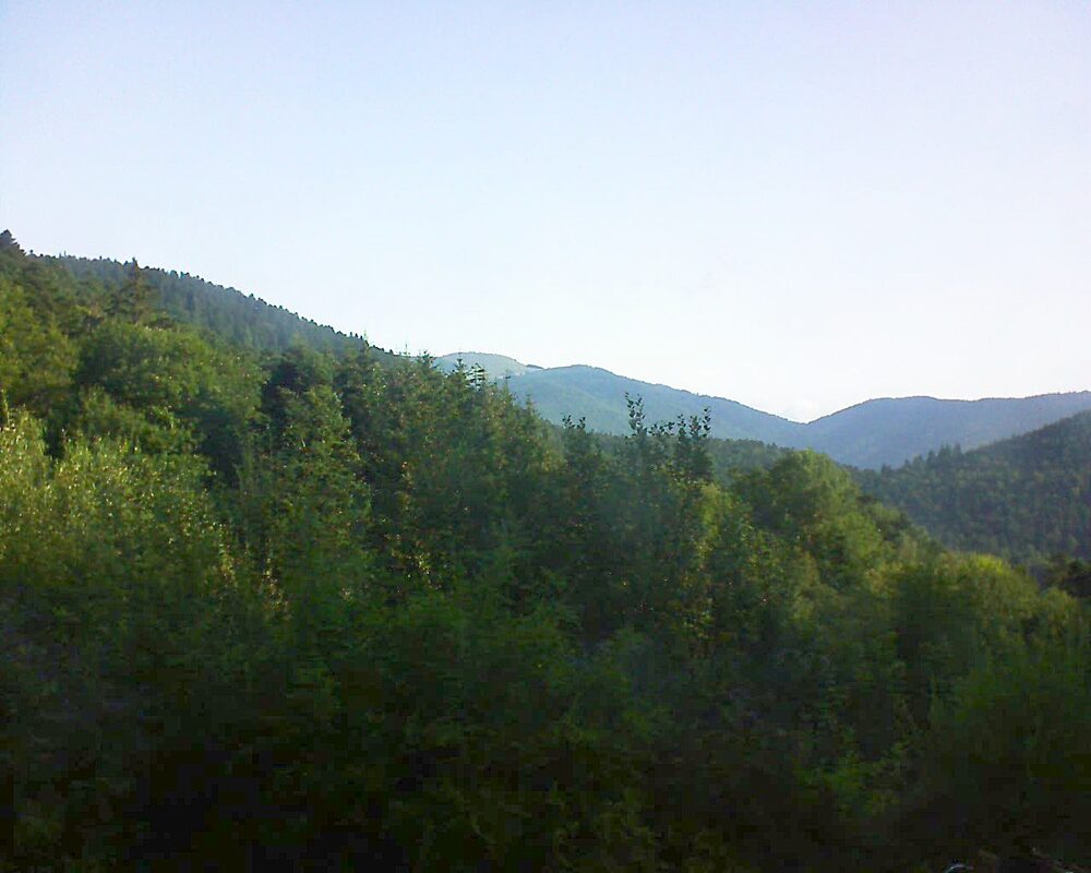 Le petit ballon vu depuis le Domaine Langmatt à Murbach le 02.08.2024 à 08:45 Le petit ballon (Alsace, Vosges) le 02.08.2024 à 08:45