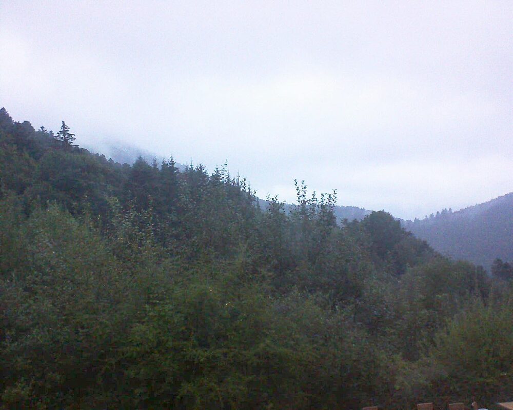 Le petit ballon vu depuis le Domaine Langmatt à Murbach le 17.09.2024 à 08:00 Le petit ballon (Alsace, Vosges) le 17.09.2024 à 08:00