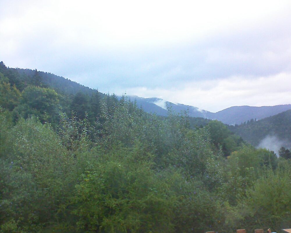 Le petit ballon vu depuis le Domaine Langmatt à Murbach le 24.09.2024 à 08:00 Le petit ballon (Alsace, Vosges) le 24.09.2024 à 08:00