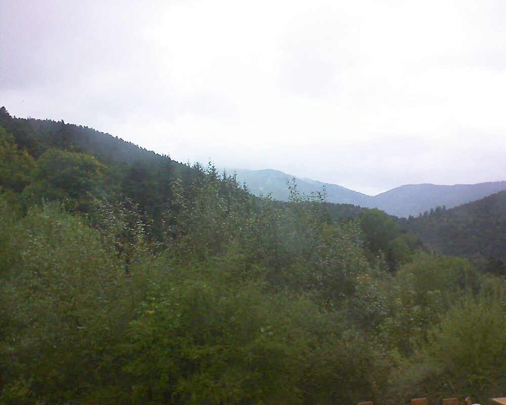 Le petit ballon vu depuis le Domaine Langmatt à Murbach le 28.09.2024 à 08:45 Le petit ballon (Alsace, Vosges) le 28.09.2024 à 08:45