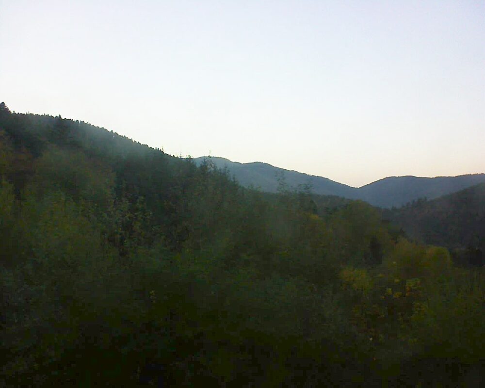 Le petit ballon vu depuis le Domaine Langmatt à Murbach le 30.10.2024 à 07:15 Le petit ballon (Alsace, Vosges) le 30.10.2024 à 07:15