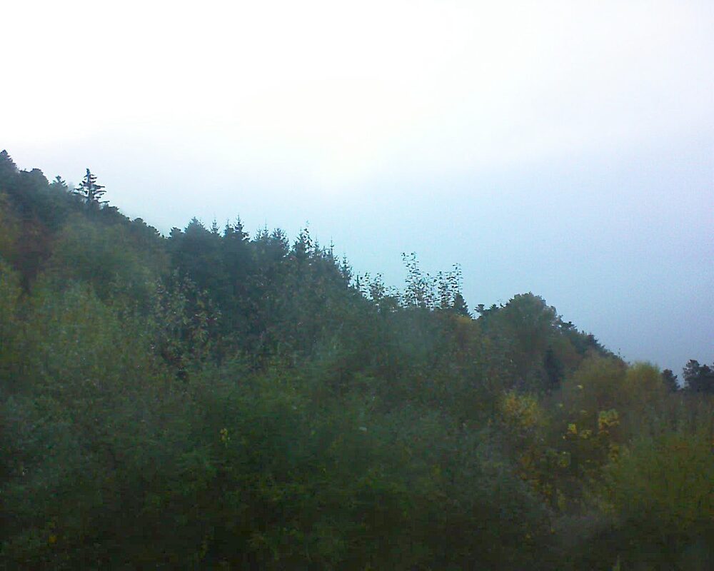 Le petit ballon vu depuis le Domaine Langmatt à Murbach le 31.10.2024 à 07:30 Le petit ballon (Alsace, Vosges) le 31.10.2024 à 07:30