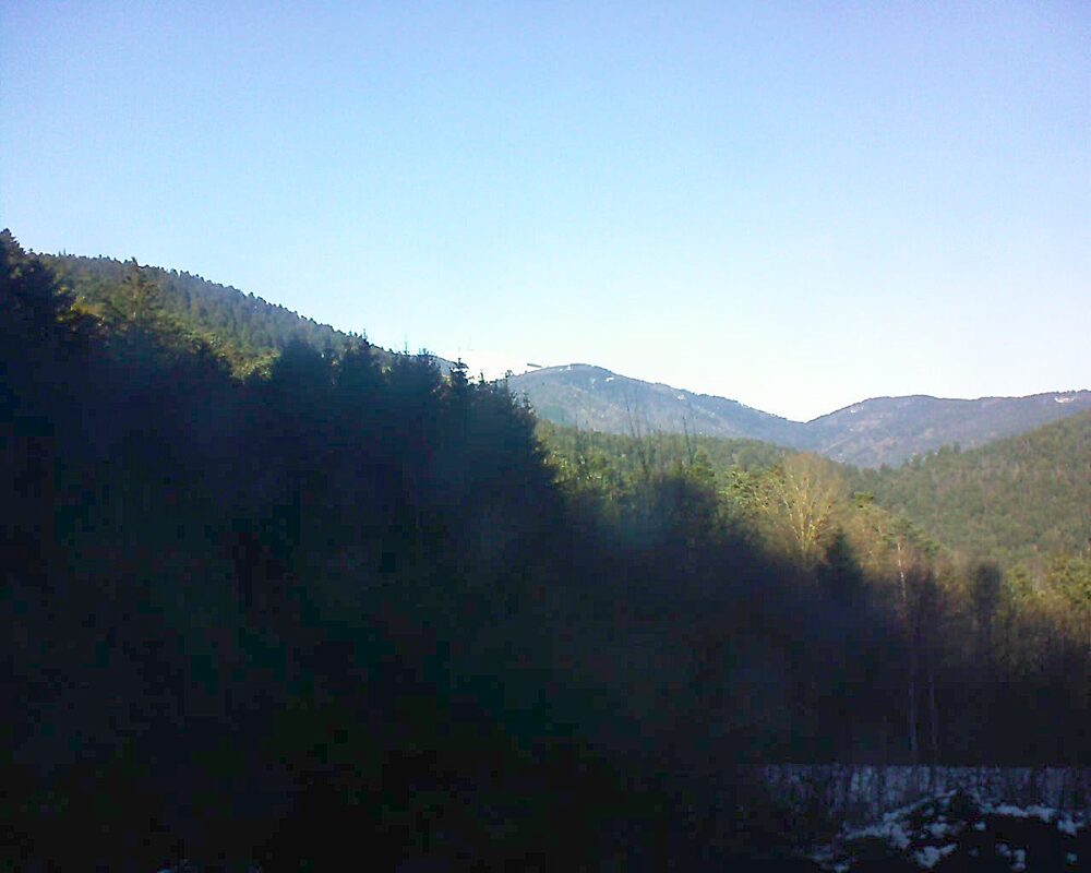 Le petit ballon vu depuis le Domaine Langmatt à Murbach le 28.12.2024 à 13:30 Le petit ballon (Alsace, Vosges) le 28.12.2024 à 13:30