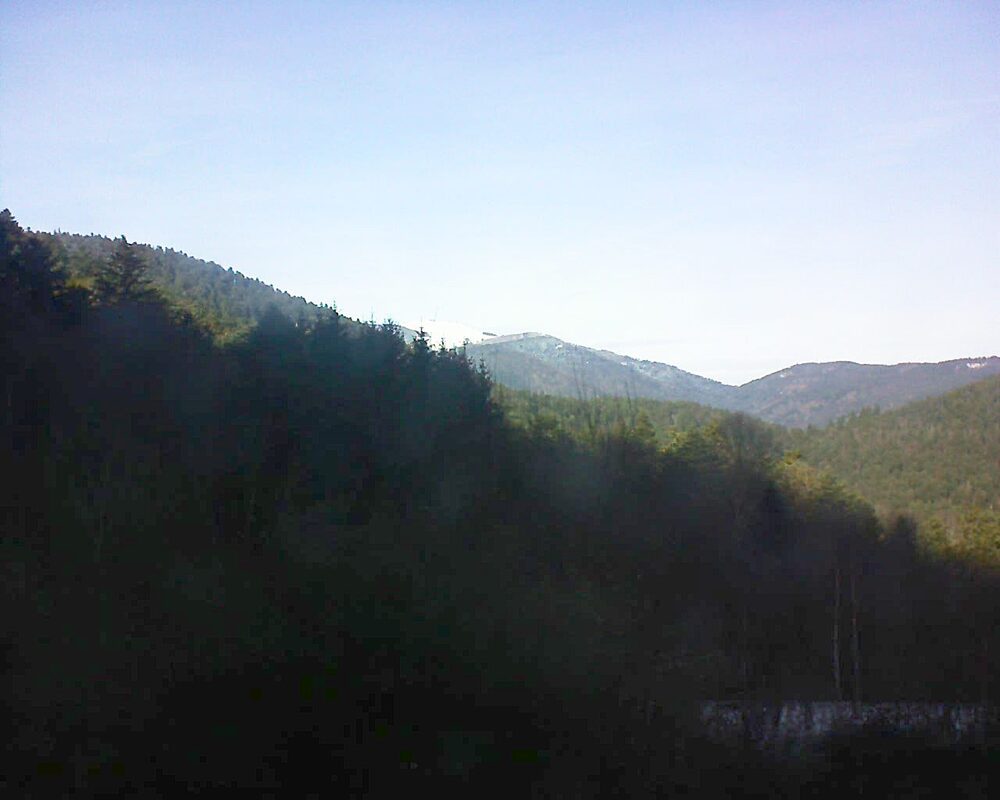 Le petit ballon vu depuis le Domaine Langmatt à Murbach le 04.01.2025 à 13:45 Le petit ballon (Alsace, Vosges) le 04.01.2025 à 13:45