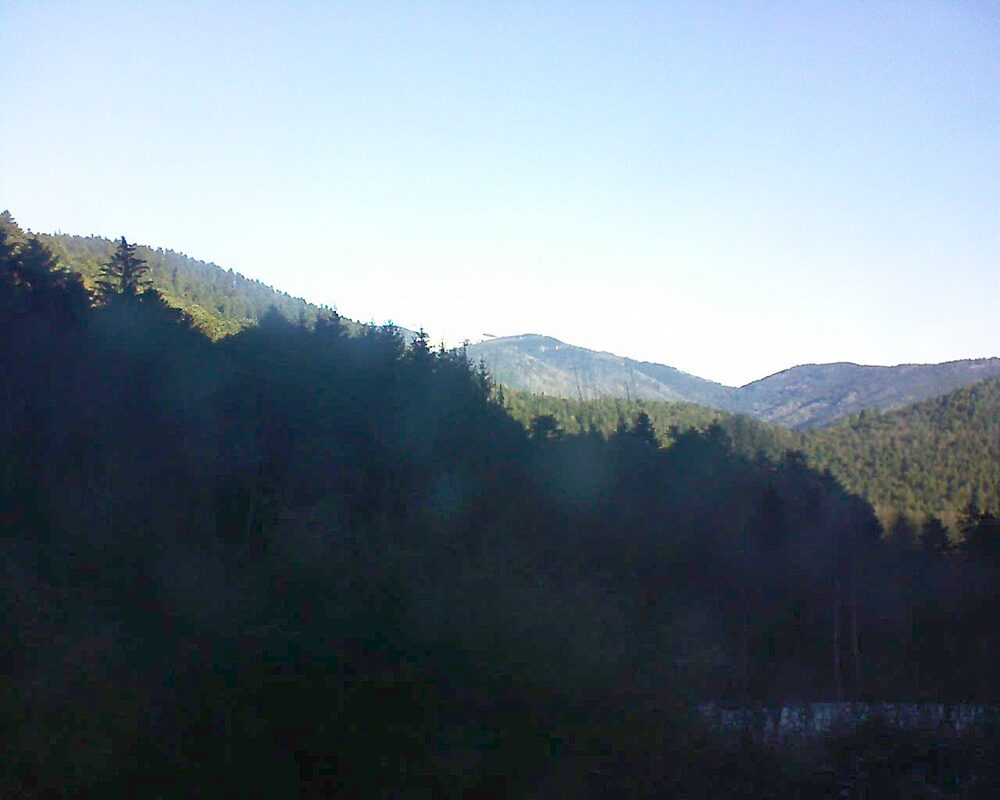 Le petit ballon vu depuis le Domaine Langmatt à Murbach le 11.01.2025 à 10:30 Le petit ballon (Alsace, Vosges) le 11.01.2025 à 10:30