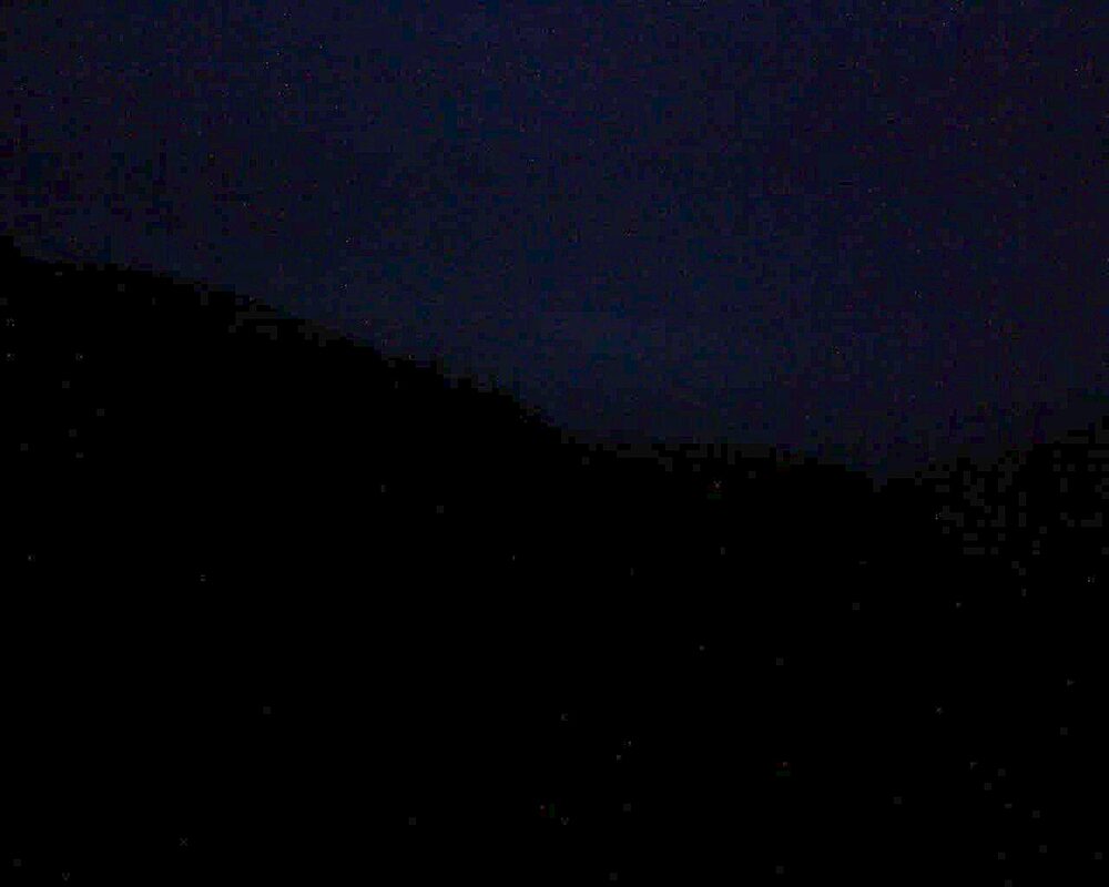 Le petit ballon vu depuis le Domaine Langmatt à Murbach le 16.03.2025 à 19:00 Le petit ballon (Alsace, Vosges) le 16.03.2025 à 19:00