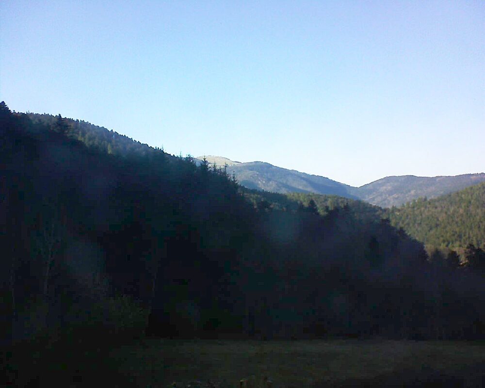 Le petit ballon vu depuis le Domaine Langmatt à Murbach le 19.03.2025 à 16:45 Le petit ballon (Alsace, Vosges) le 19.03.2025 à 16:45