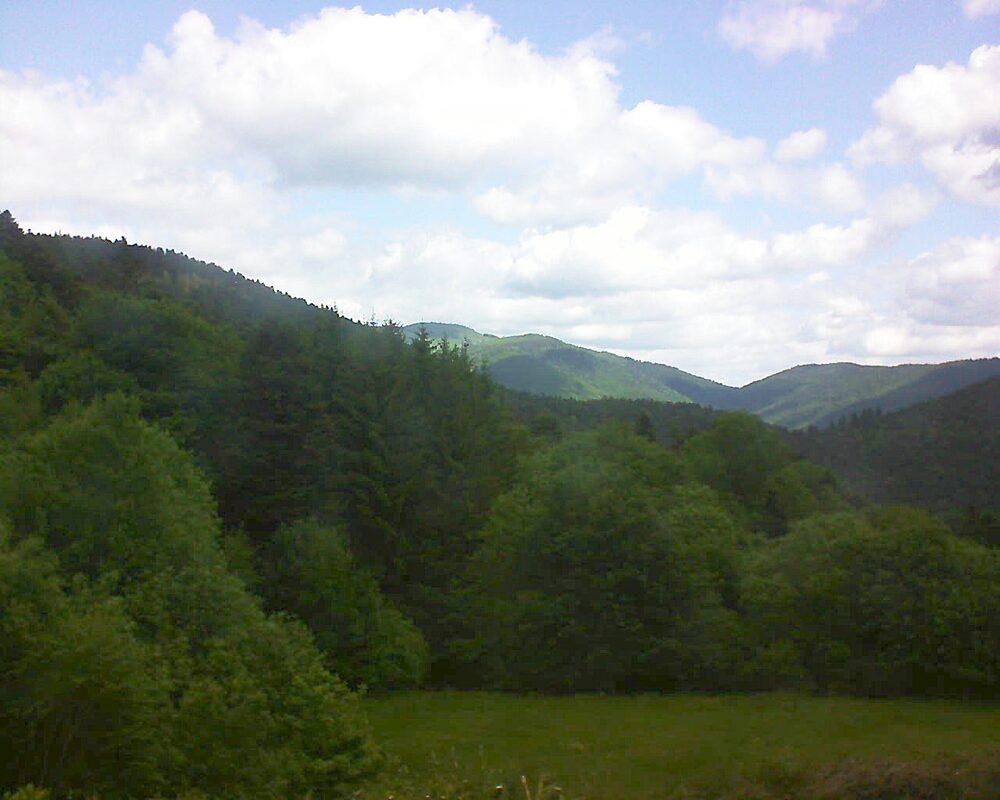 Le petit ballon vu depuis le Domaine Langmatt à Murbach le 23.05.2025 à 11:00 Le petit ballon (Alsace, Vosges) le 23.05.2025 à 11:00