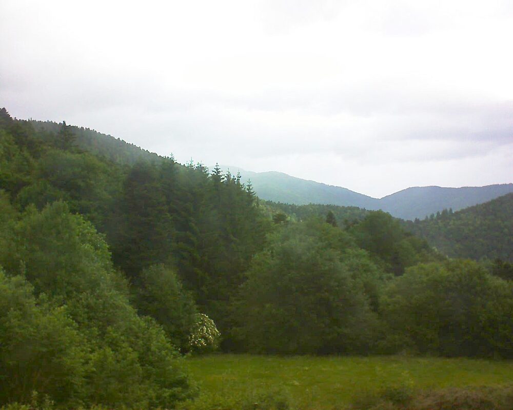 Le petit ballon vu depuis le Domaine Langmatt à Murbach le 06.06.2025 à 10:00 Le petit ballon (Alsace, Vosges) le 06.06.2025 à 10:00