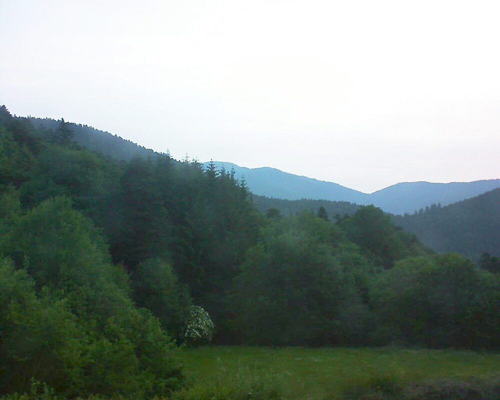 Le petit ballon vu depuis le Domaine Langmatt à Murbach le 10.06.2025 à 05:45 Le petit ballon (Alsace, Vosges) le 10.06.2025 à 05:45
