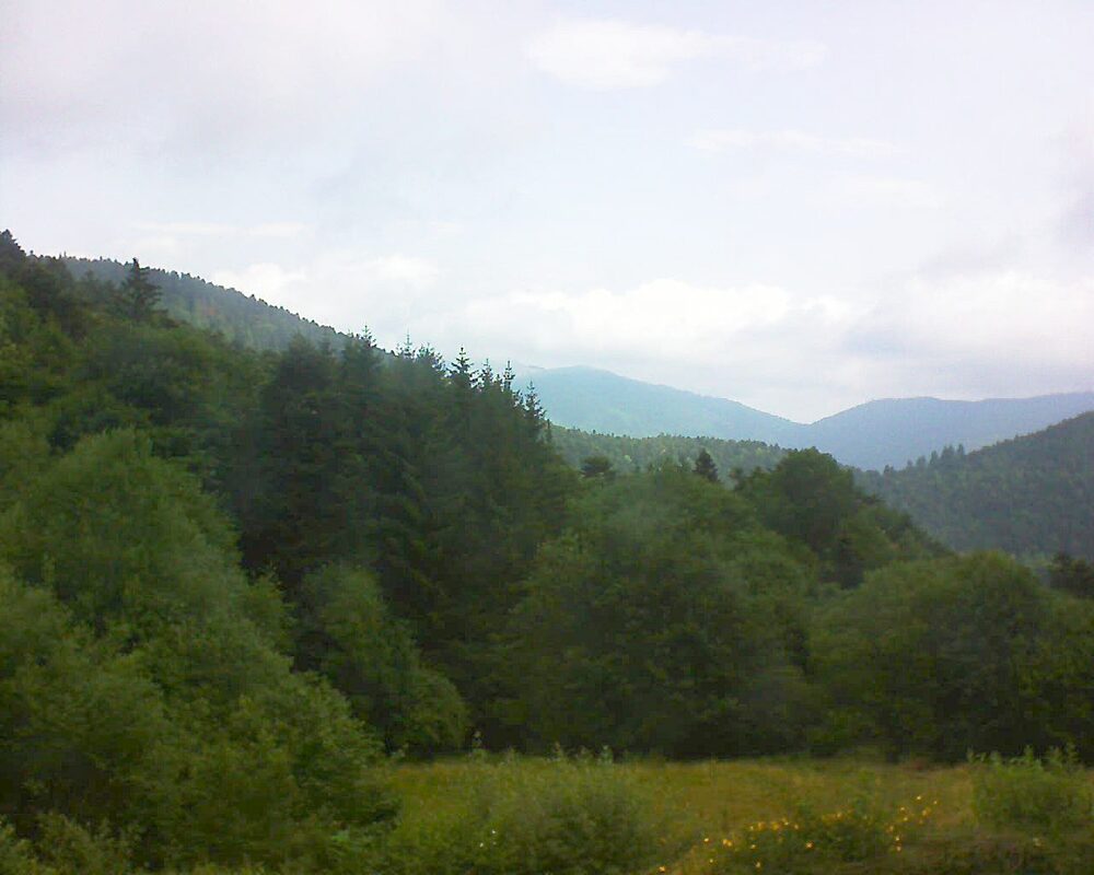Le petit ballon vu depuis le Domaine Langmatt à Murbach le 03.07.2025 à 10:00 Le petit ballon (Alsace, Vosges) le 03.07.2025 à 10:00