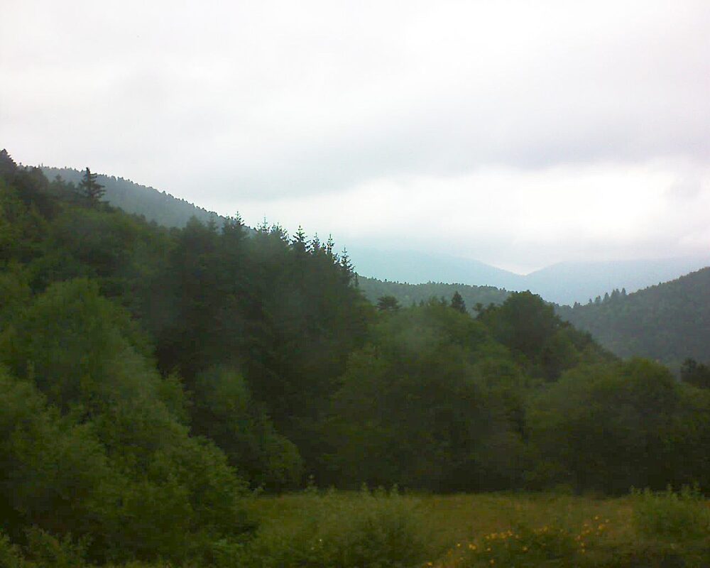 Le petit ballon vu depuis le Domaine Langmatt à Murbach le 03.07.2025 à 11:00 Le petit ballon (Alsace, Vosges) le 03.07.2025 à 11:00