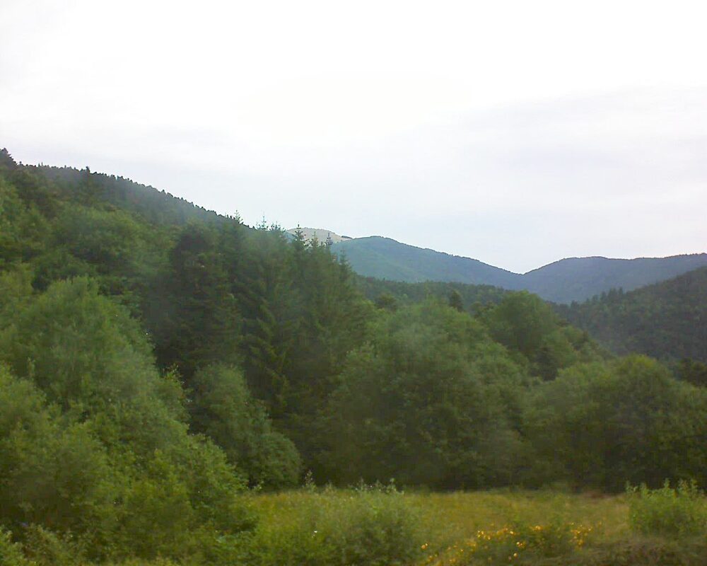 Le petit ballon vu depuis le Domaine Langmatt à Murbach le 06.07.2025 à 08:15 Le petit ballon (Alsace, Vosges) le 06.07.2025 à 08:15