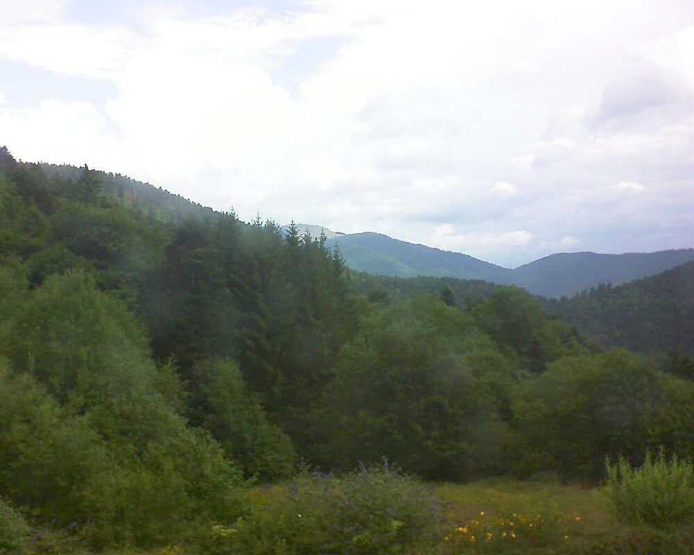 Le petit ballon vu depuis le Domaine Langmatt à Murbach le 01.08.2025 à 09:15 Le petit ballon (Alsace, Vosges) le 01.08.2025 à 09:15