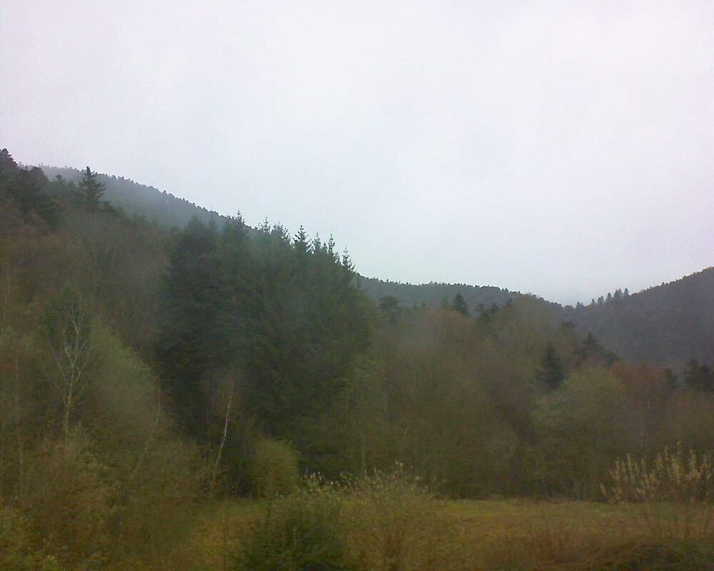 Le petit ballon vu depuis le Domaine Langmatt à Murbach le 31.03.2026 à 02:30 Le petit ballon (Alsace, Vosges) le 31.03.2026 à 02:30