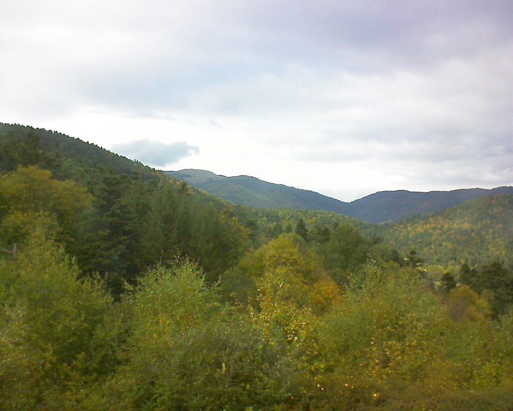 Le petit ballon vu depuis le Domaine Langmatt à Murbach le 10.10.2017 à 15:15 Le petit ballon (Alsace, Vosges) le 10.10.2017 à 15:15