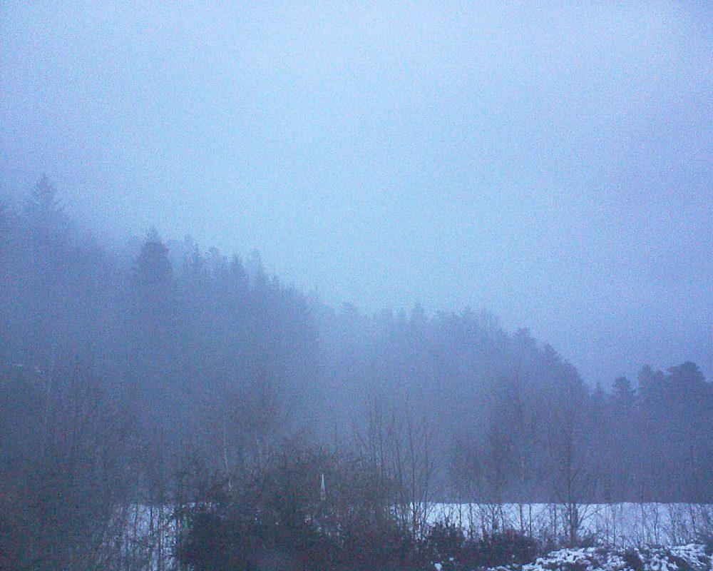 Le petit ballon vu depuis le Domaine Langmatt à Murbach le 03.03.2018 à 18:30 Le petit ballon (Alsace, Vosges) le 03.03.2018 à 18:30