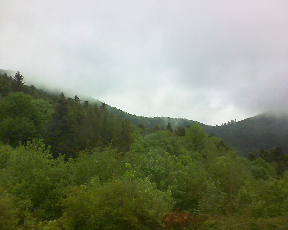 Le petit ballon vu depuis le Domaine Langmatt à Murbach le 14.05.2018 à 13:15 Le petit ballon (Alsace, Vosges) le 14.05.2018 à 13:15