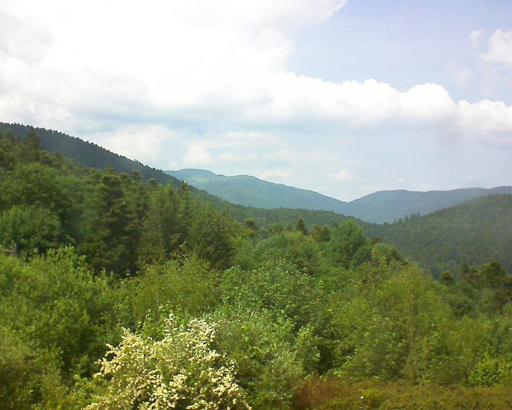 Le petit ballon vu depuis le Domaine Langmatt à Murbach le 04.06.2018 à 15:00 Le petit ballon (Alsace, Vosges) le 04.06.2018 à 15:00