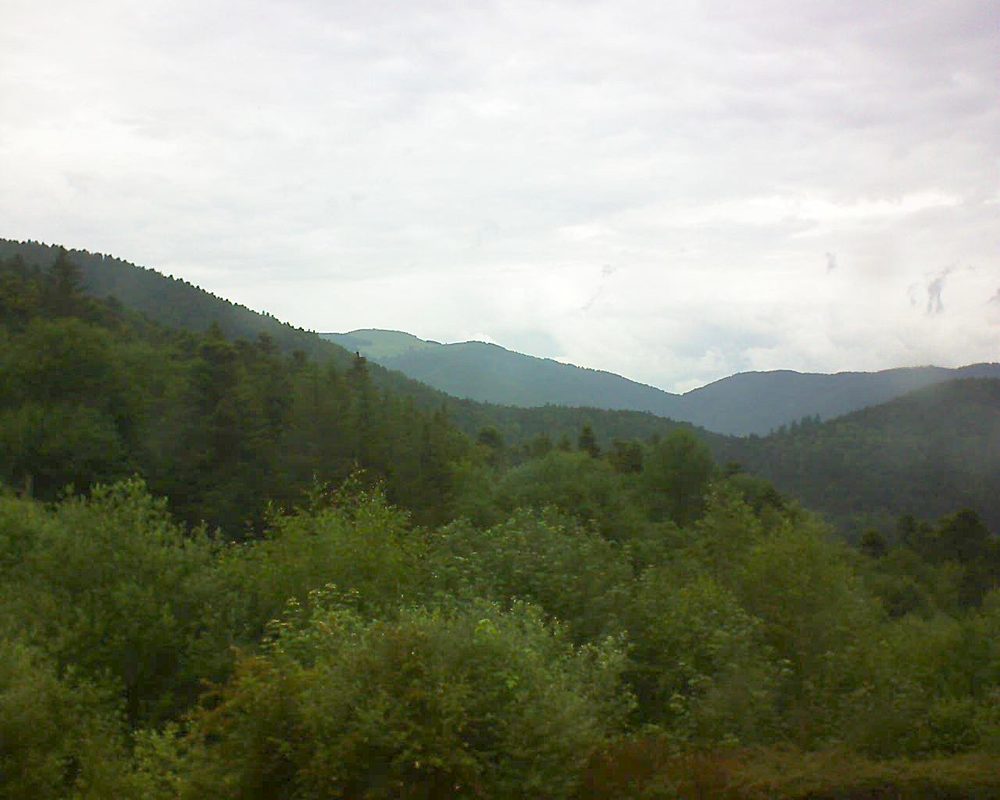 Le petit ballon vu depuis le Domaine Langmatt à Murbach le 11.06.2018 à 12:00 Le petit ballon (Alsace, Vosges) le 11.06.2018 à 12:00