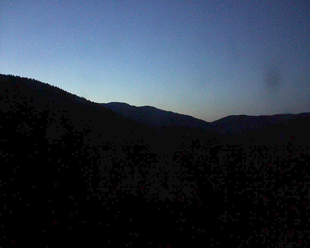 Le petit ballon vu depuis le Domaine Langmatt à Murbach le 29.07.2018 à 21:45 Le petit ballon (Alsace, Vosges) le 29.07.2018 à 21:45