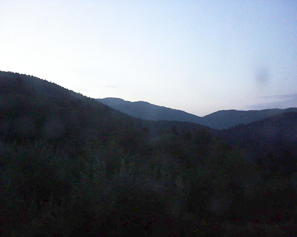 Le petit ballon vu depuis le Domaine Langmatt à Murbach le 30.07.2018 à 21:30 Le petit ballon (Alsace, Vosges) le 30.07.2018 à 21:30