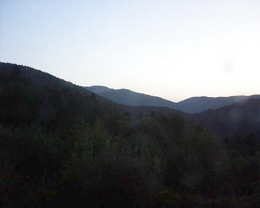 Le petit ballon vu depuis le Domaine Langmatt à Murbach le 31.07.2018 à 05:45 Le petit ballon (Alsace, Vosges) le 31.07.2018 à 05:45