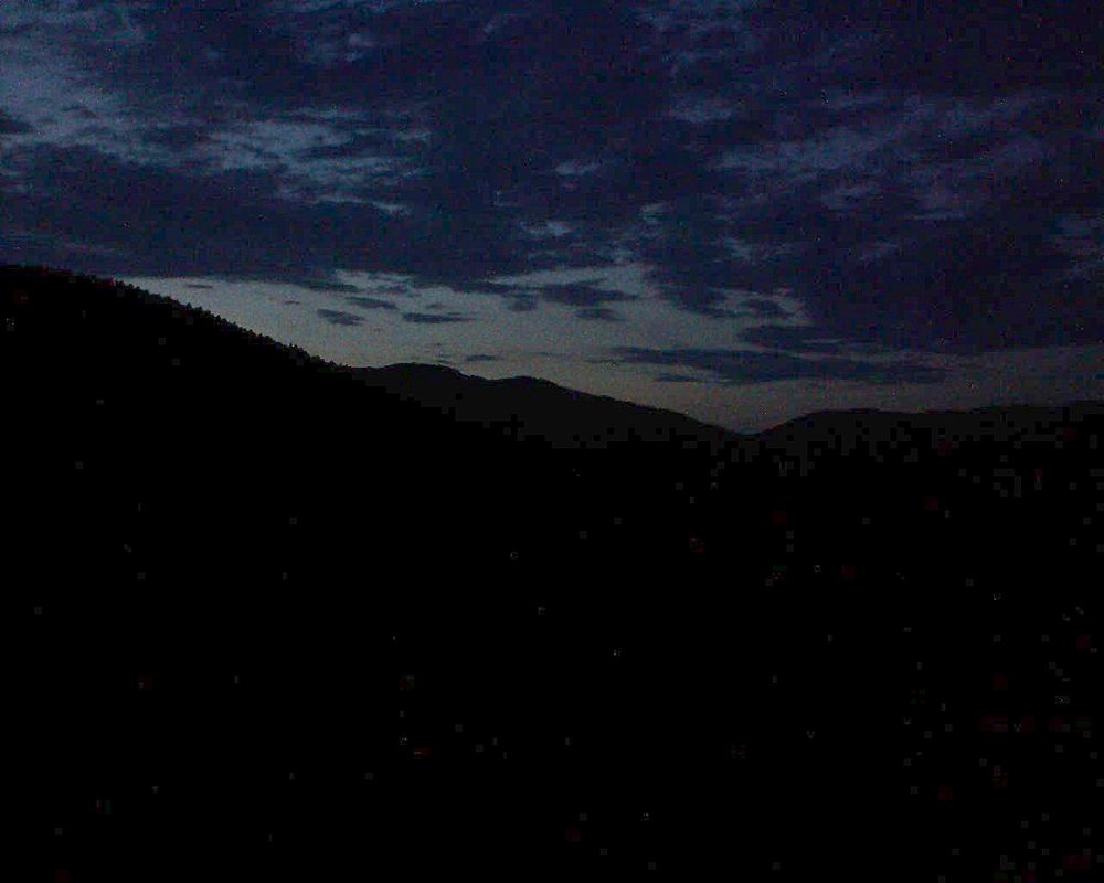 Le petit ballon vu depuis le Domaine Langmatt à Murbach le 31.07.2018 à 21:45 Le petit ballon (Alsace, Vosges) le 31.07.2018 à 21:45