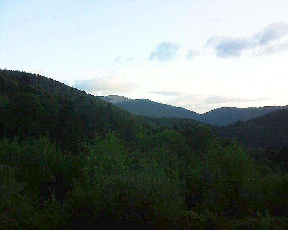 Le petit ballon vu depuis le Domaine Langmatt à Murbach le 14.08.2018 à 06:45 Le petit ballon (Alsace, Vosges) le 14.08.2018 à 06:45