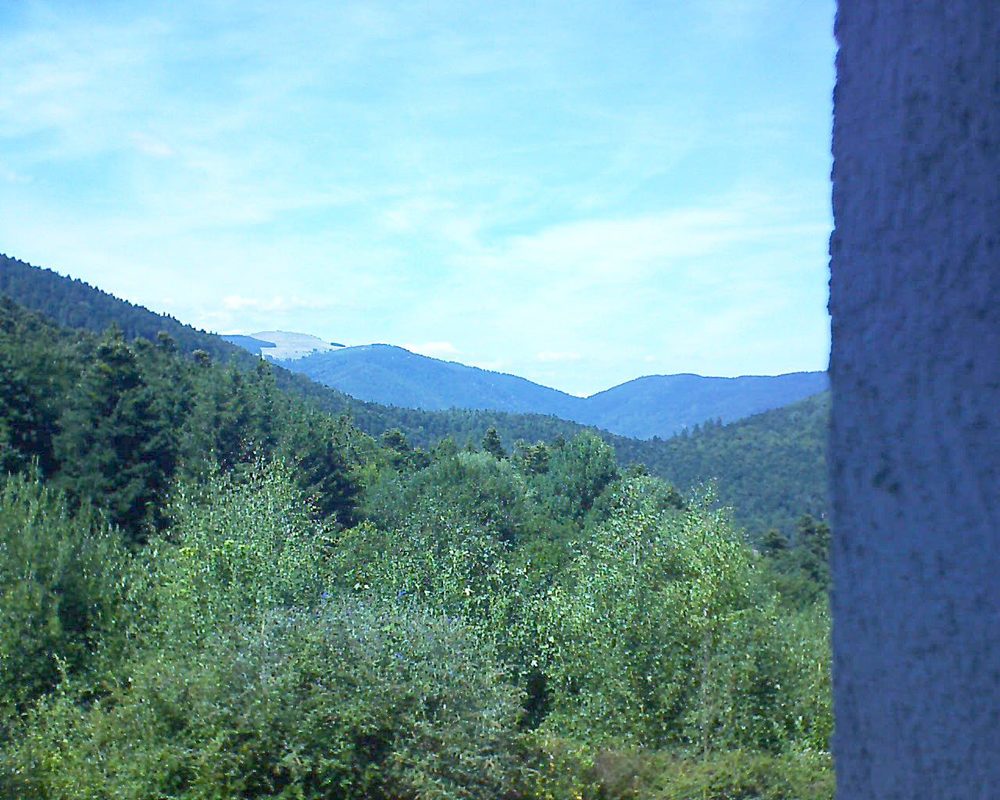 Le petit ballon vu depuis le Domaine Langmatt à Murbach le 16.08.2018 à 15:00 Le petit ballon (Alsace, Vosges) le 16.08.2018 à 15:00