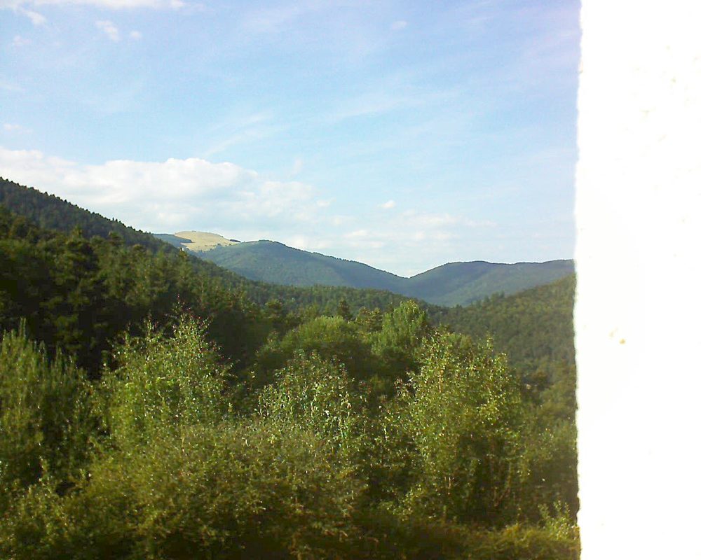 Le petit ballon vu depuis le Domaine Langmatt à Murbach le 16.08.2018 à 17:45 Le petit ballon (Alsace, Vosges) le 16.08.2018 à 17:45