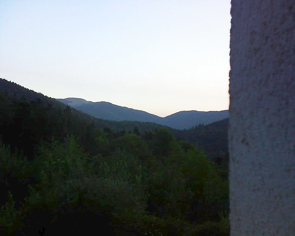 Le petit ballon vu depuis le Domaine Langmatt à Murbach le 20.08.2018 à 06:45 Le petit ballon (Alsace, Vosges) le 20.08.2018 à 06:45