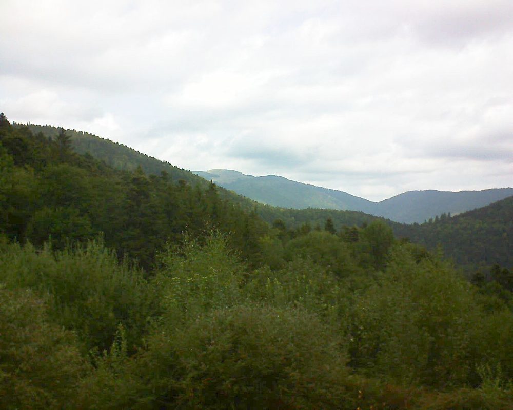 Le petit ballon vu depuis le Domaine Langmatt à Murbach le 28.08.2018 à 11:45 Le petit ballon (Alsace, Vosges) le 28.08.2018 à 11:45