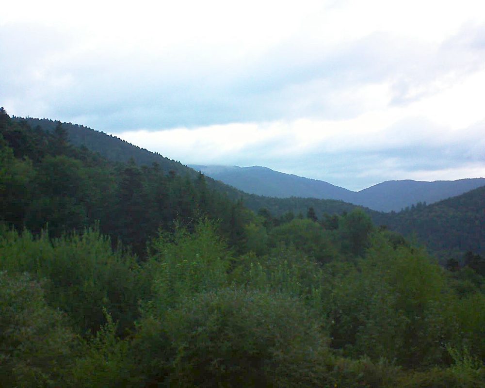 Le petit ballon vu depuis le Domaine Langmatt à Murbach le 30.08.2018 à 07:00 Le petit ballon (Alsace, Vosges) le 30.08.2018 à 07:00