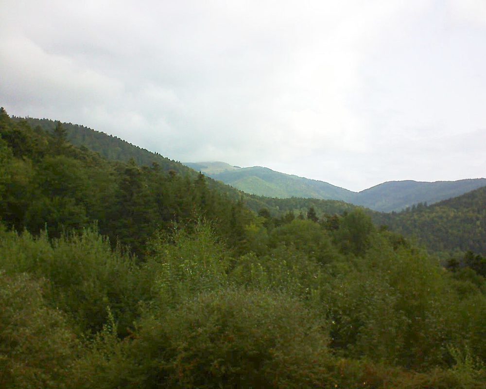 Le petit ballon vu depuis le Domaine Langmatt à Murbach le 30.08.2018 à 10:00 Le petit ballon (Alsace, Vosges) le 30.08.2018 à 10:00