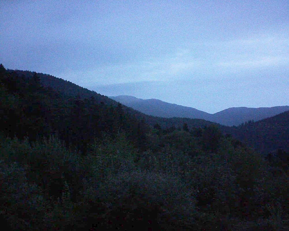 Le petit ballon vu depuis le Domaine Langmatt à Murbach le 31.08.2018 à 06:45 Le petit ballon (Alsace, Vosges) le 31.08.2018 à 06:45