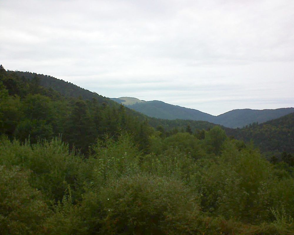 Le petit ballon vu depuis le Domaine Langmatt à Murbach le 31.08.2018 à 18:00 Le petit ballon (Alsace, Vosges) le 31.08.2018 à 18:00