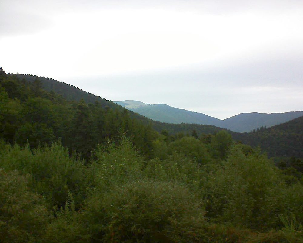Le petit ballon vu depuis le Domaine Langmatt à Murbach le 02.09.2018 à 09:00 Le petit ballon (Alsace, Vosges) le 02.09.2018 à 09:00