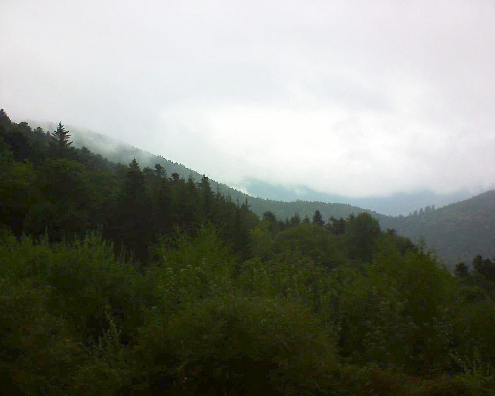 Le petit ballon vu depuis le Domaine Langmatt à Murbach le 03.09.2018 à 10:00 Le petit ballon (Alsace, Vosges) le 03.09.2018 à 10:00