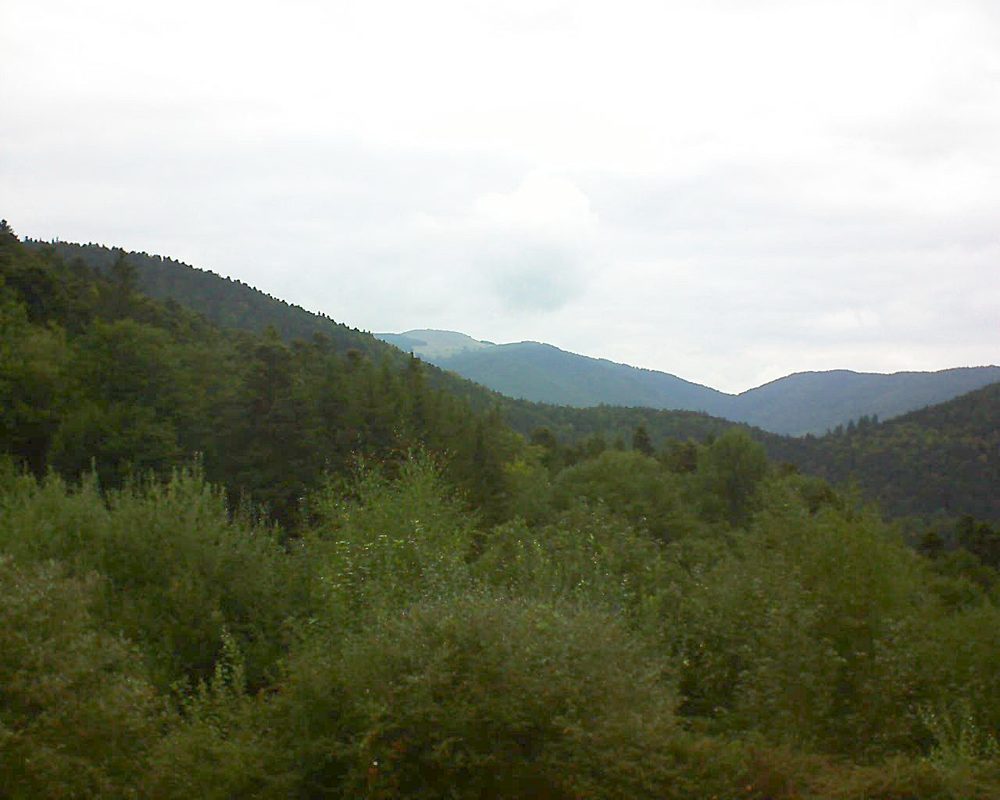 Le petit ballon vu depuis le Domaine Langmatt à Murbach le 03.09.2018 à 15:30 Le petit ballon (Alsace, Vosges) le 03.09.2018 à 15:30