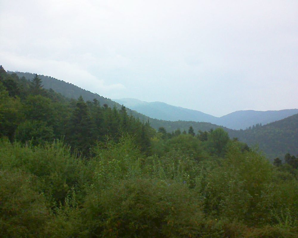 Le petit ballon vu depuis le Domaine Langmatt à Murbach le 06.09.2018 à 18:30 Le petit ballon (Alsace, Vosges) le 06.09.2018 à 18:30