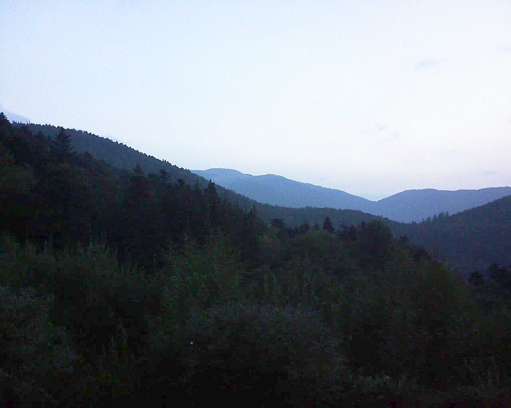 Le petit ballon vu depuis le Domaine Langmatt à Murbach le 07.09.2018 à 06:45 Le petit ballon (Alsace, Vosges) le 07.09.2018 à 06:45