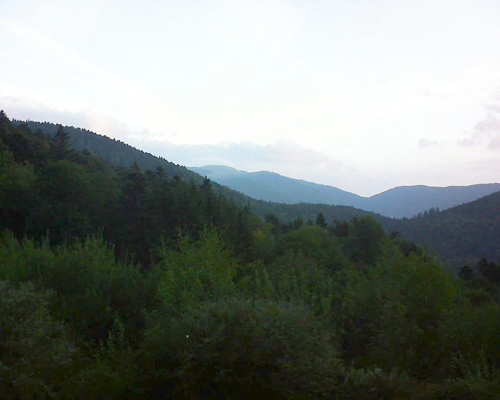 Le petit ballon vu depuis le Domaine Langmatt à Murbach le 07.09.2018 à 07:15 Le petit ballon (Alsace, Vosges) le 07.09.2018 à 07:15
